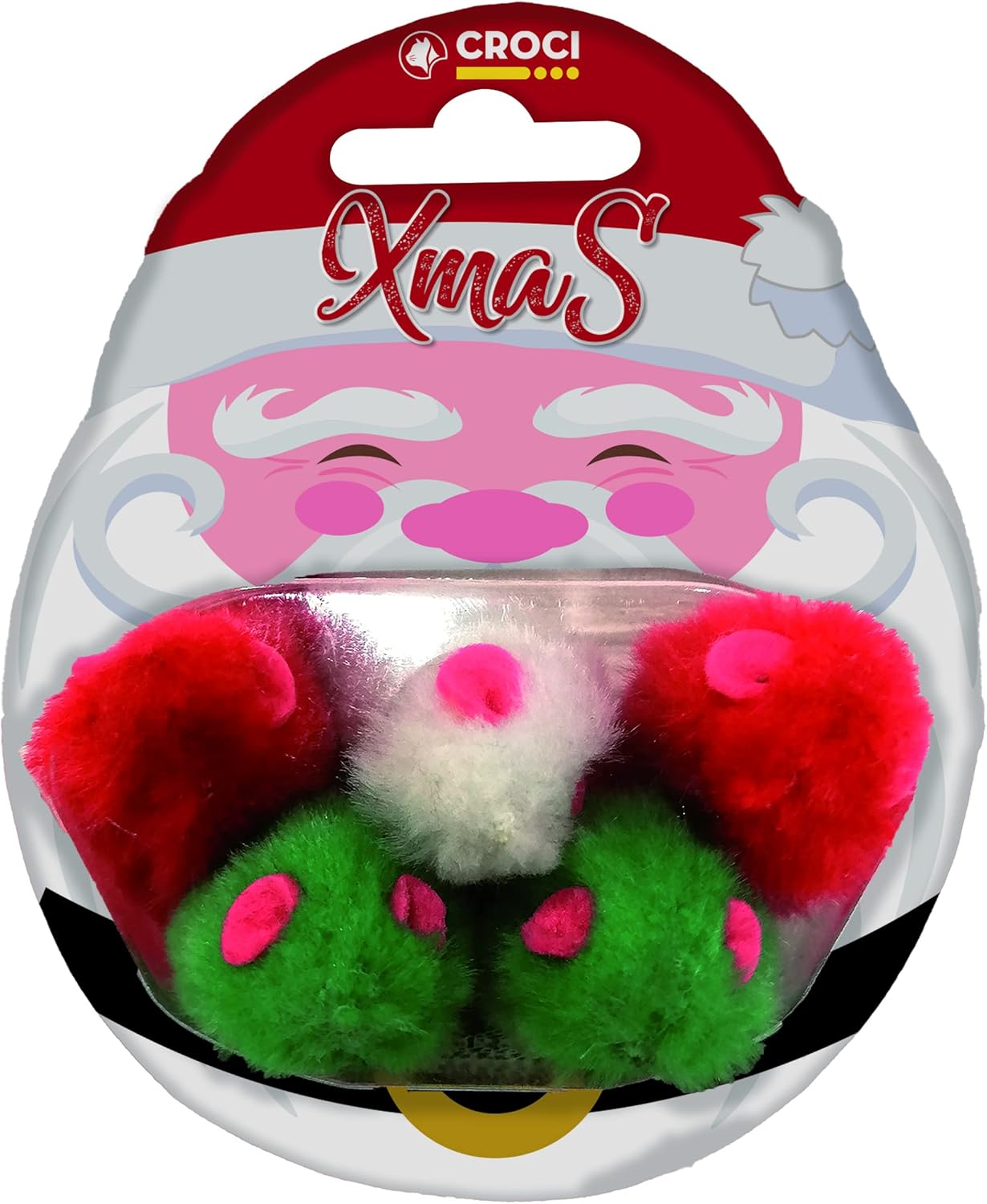 Croci Cat Game Xmas Mice Set 5 PCS image number 1