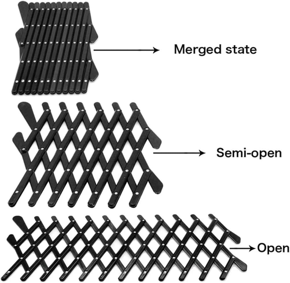 Dog Car Safety Barrier, 2 Pcs Adjustable Pet Car Window Barrier, Cars Window Pet Gate Mesh Security Lattice Telescopic Fence, Pets Fence with Ventilation for Dogs & Cats image number 6