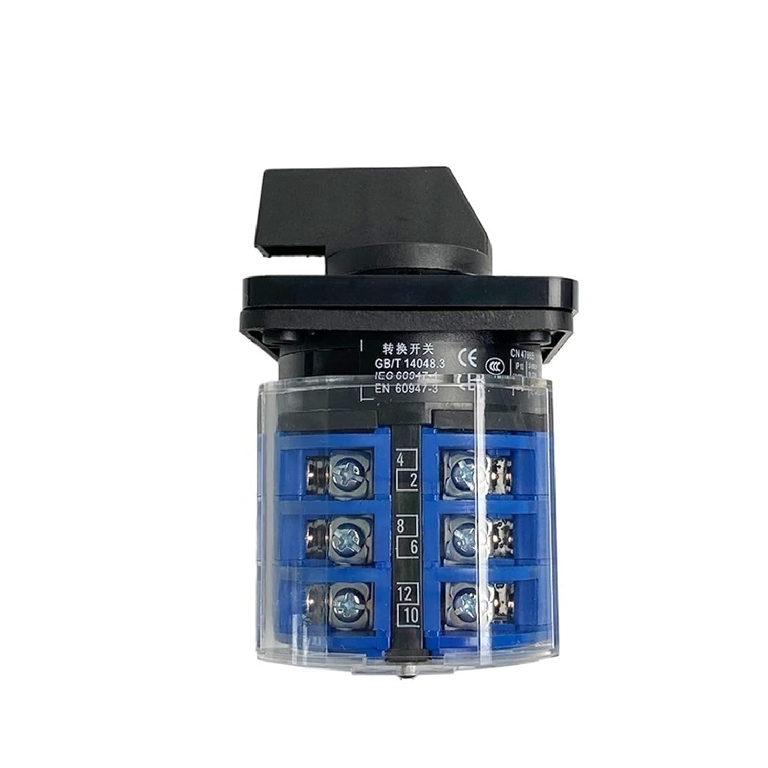 MGTCAR LW26-32/3 Changeover Rotary Cam Switch with Plastic Cover 660V 32A 3 Poles On-Off-On Control Motor LW28 YMW26(102) image number 5