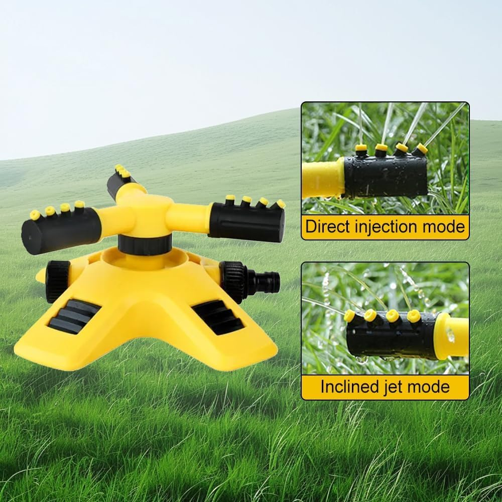 2025 Upgraded 360&deg; Adjustable Garden Sprinkler &ndash; Multi-Pattern Lawn & Yard Water Spray for Plant Irrigation, Kids Play, Pets Cooling | Durable Rotation with Customisable Range | UK Outdoor Use (1) image number 4