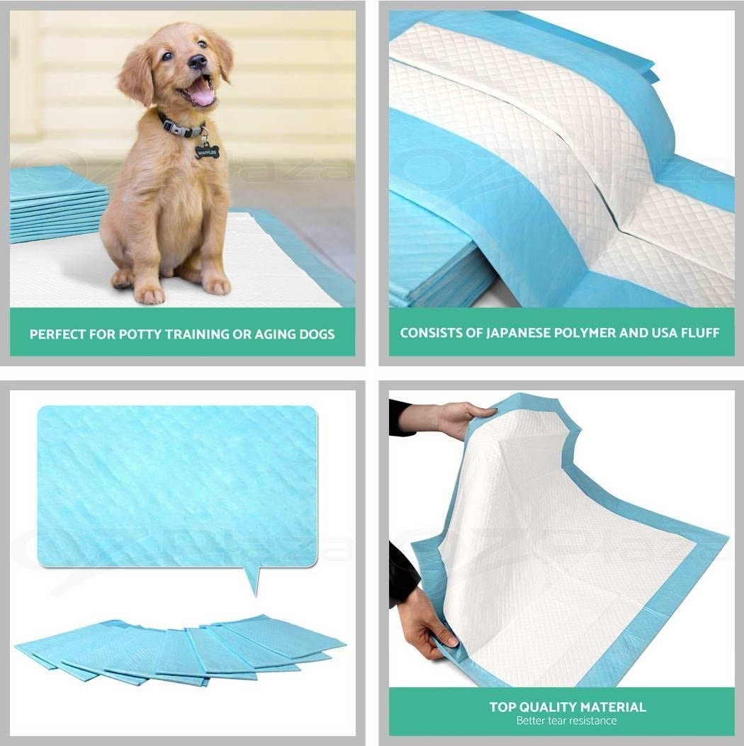 Ezonedeal 200Pcs/ 400Pcs Puppy Pet Dog Indoor Cat Toilet Training Pads Super Absorbent 60X60Cm (200) image number 6