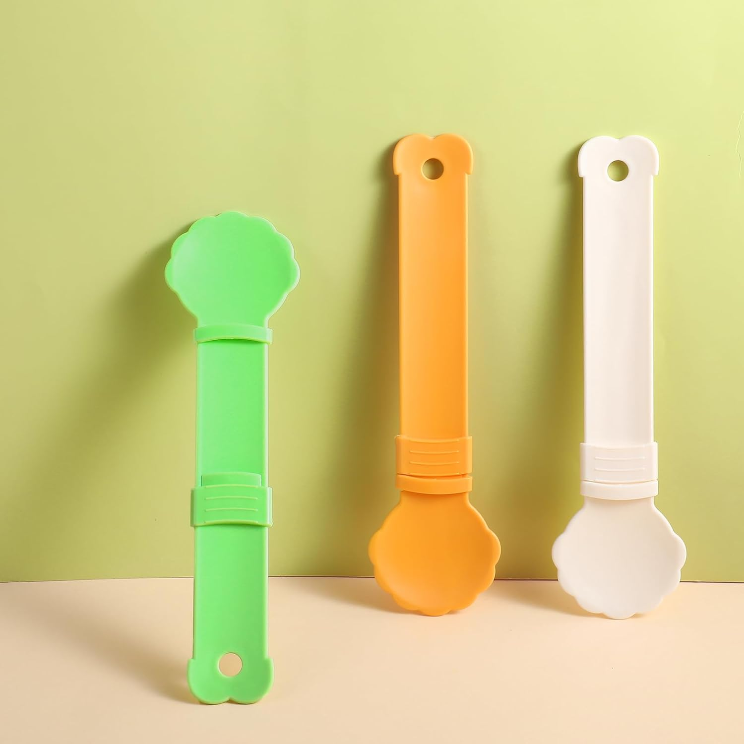 Bremorou Pack of 3 Cat Spoons, Cat Food Spoons, Pet Food, Can Spoon, Food Can Spoon, for Pet Food, Practical Mixing Spoon, Silicone Pet Food, Can Spoon for Dogs, Cats, image number 4