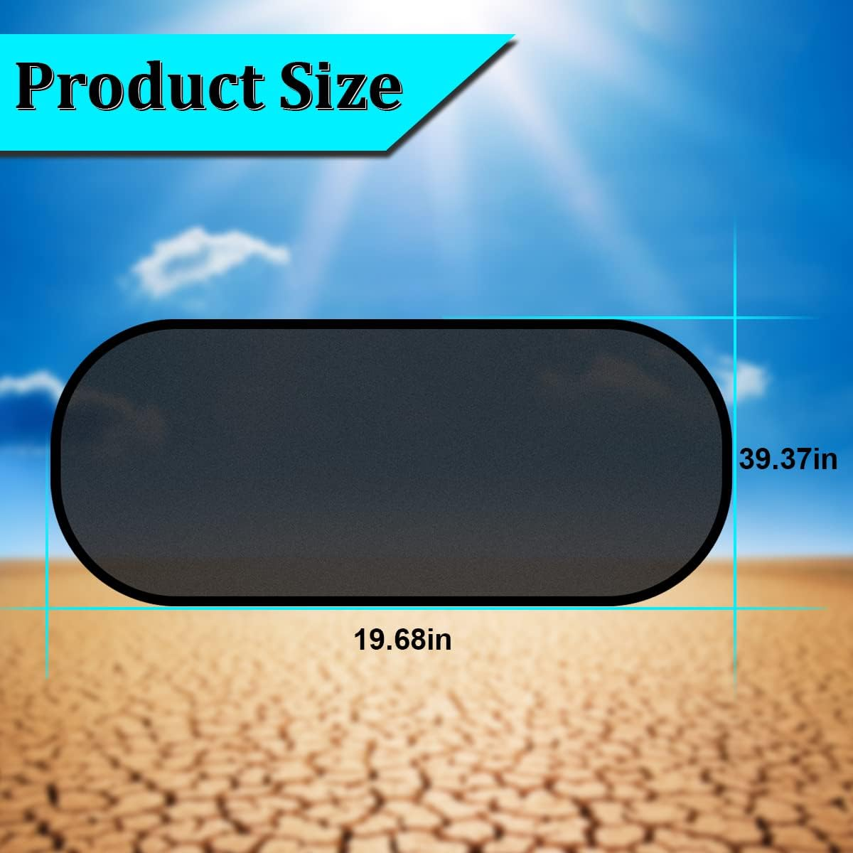 Car Rear Window Sunshade with Suction Cup, Sun UV Rays Protection for Car Back Window, Sunlight Shield Blocker Mesh Cover for Rear Facing Seats, Car Accessories for Baby, Pets, Children （39"X19"/Rear） image number 2