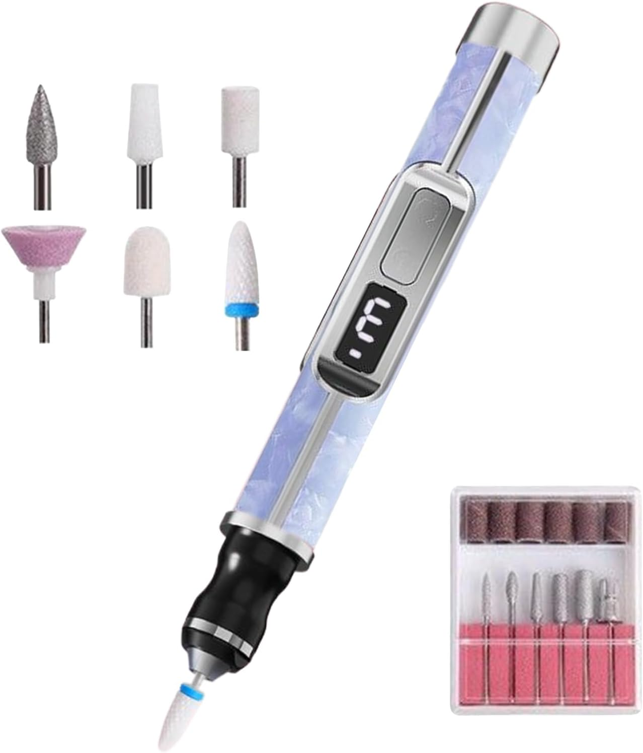 Electric Nail File - 3 Speeds Thick Toenails File,Portable Thick Toenail Fingernail Grinder for Women Girls Men Travel Outdoor Home Foot Callus Removal