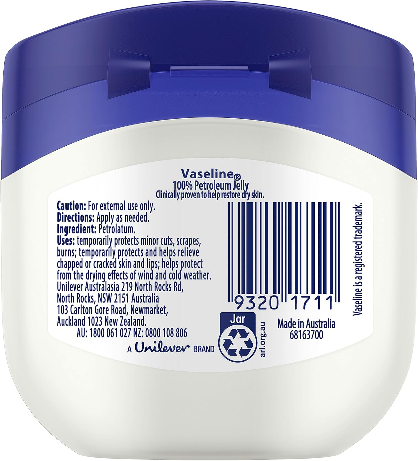 Vaseline Original Petroleum Jelly 100 G image number 5