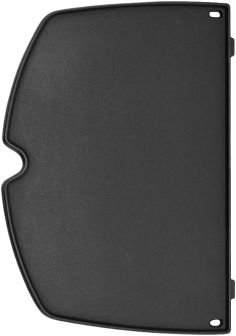 CAMPAQUIP Cast Iron Half Griddle Plate | Fits Weber Baby Q Series | Q100 | Q120 | Q1000 | Q1200 | Matt Porcelain Enamel | Flat Grill Pan Accessory | Easy to Clean | NOT for N Series image number 2