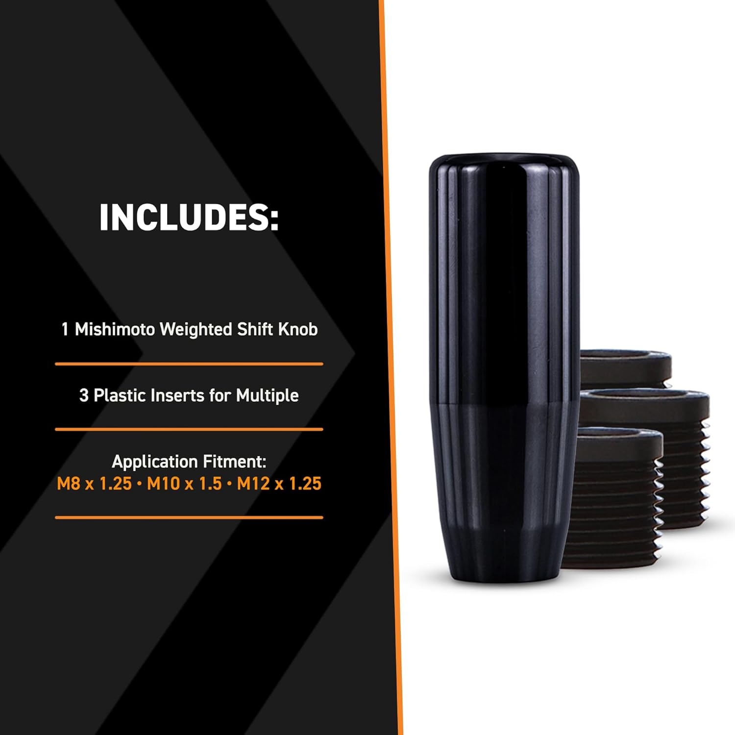 Mishimoto MMSK-BK Weighted Shift Knob, Black image number 1