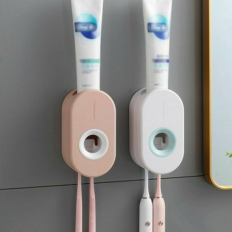 Lazy Automatic Toothpaste Squeezer Holder Wall Mounted Toothpaste Dispenser- Hygienic, Hands-Free Squeezer for Optimized Toothpaste Usage image number 1