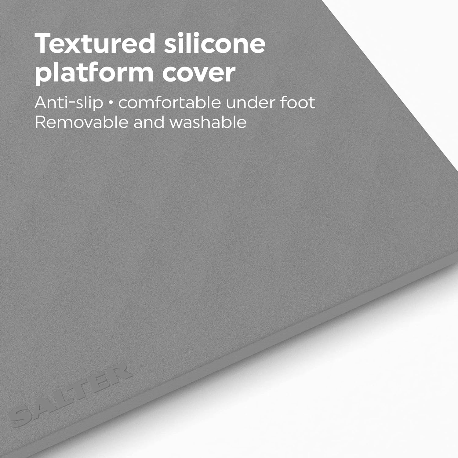 Salter Splash Anti-Slip Silicone Bathroom Scale 180Kg, Black image number 5