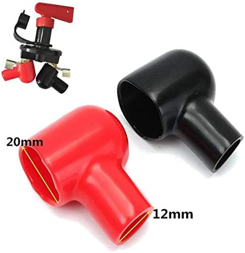 ANLEMIN Car Battery Cover- Automotive Replacement Battery Terminals Ends - Flexible Battery Terminal Boots Insulator Covers - 20PCS image number 4