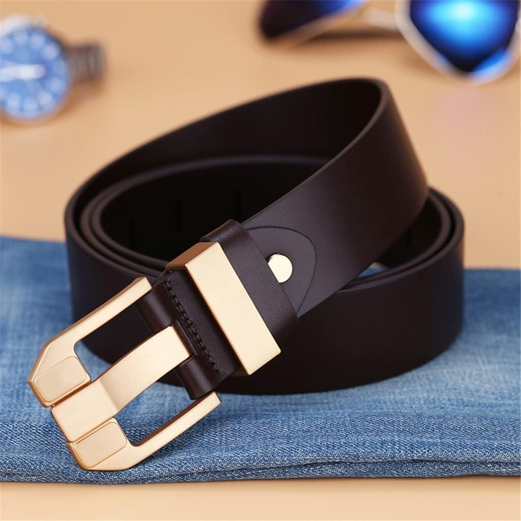 Belt Men'S Leather Top Layer Cowhide Men'S Belt Men'S Casual Pin Buckle Jeans with Tide image number 2
