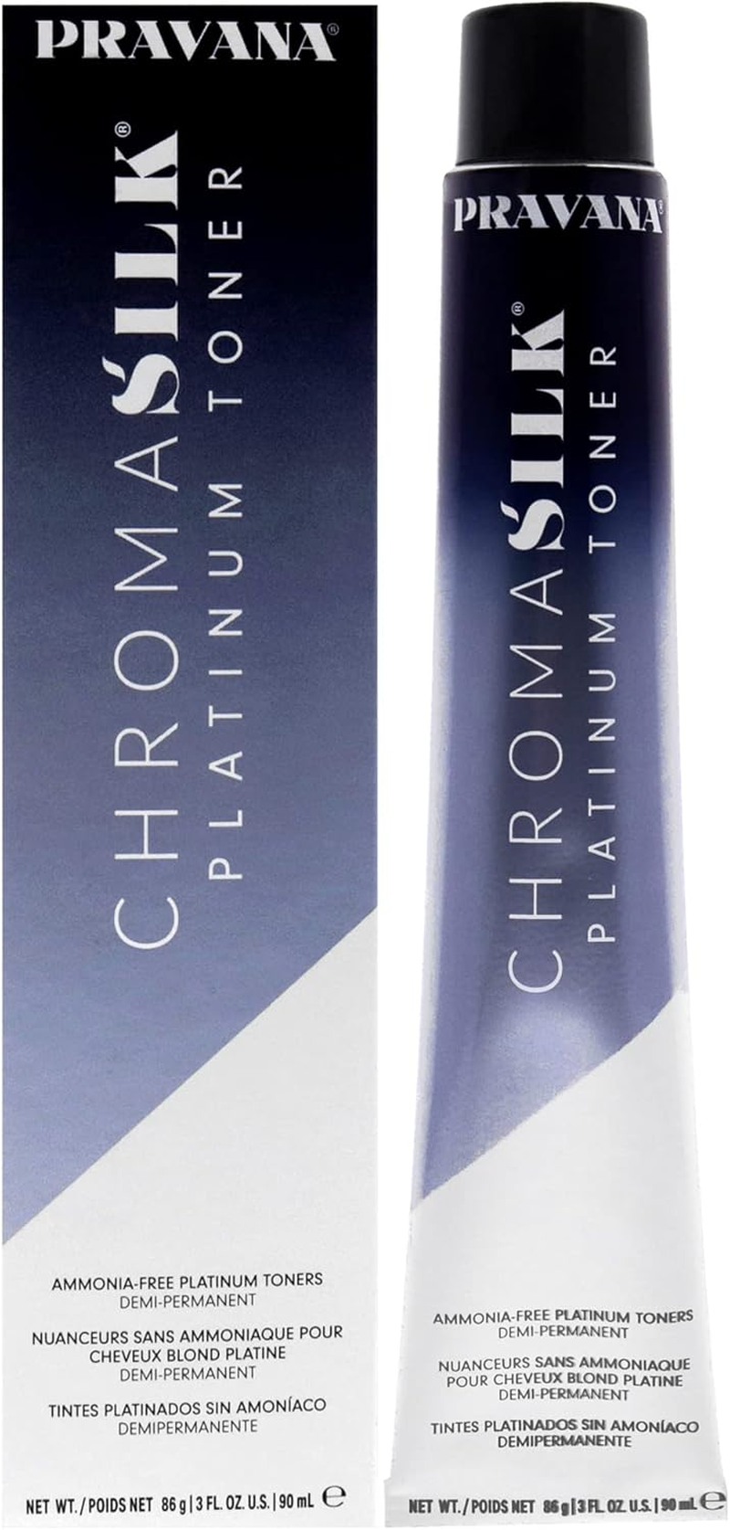 Pravana Chromasilk Demi-Permanent Platinum Toner 90 Ml, Smoke image number 1