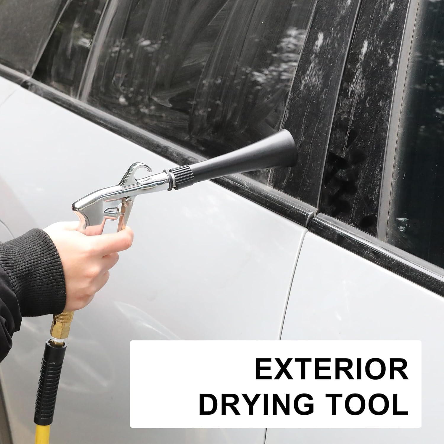 Car Cleaning Gun, High Pressure Air Blow Gun with 2 Set Nozzle, Interior Car Cleaning for Vehicle Upholstery Carpet Seat Blowing Function image number 2