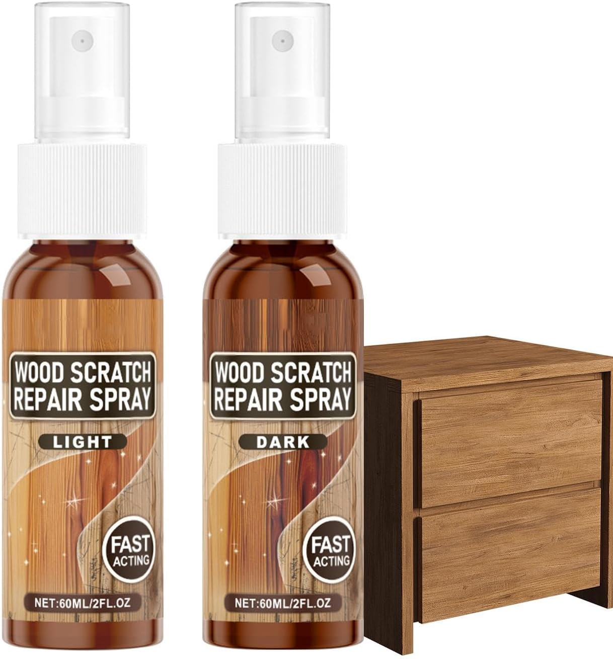 Wood Scratch Repair - Furniture Paint Pen Kit - Fast Wood Scratch Correction | Wood Scratch Remover - Polishing image number 2