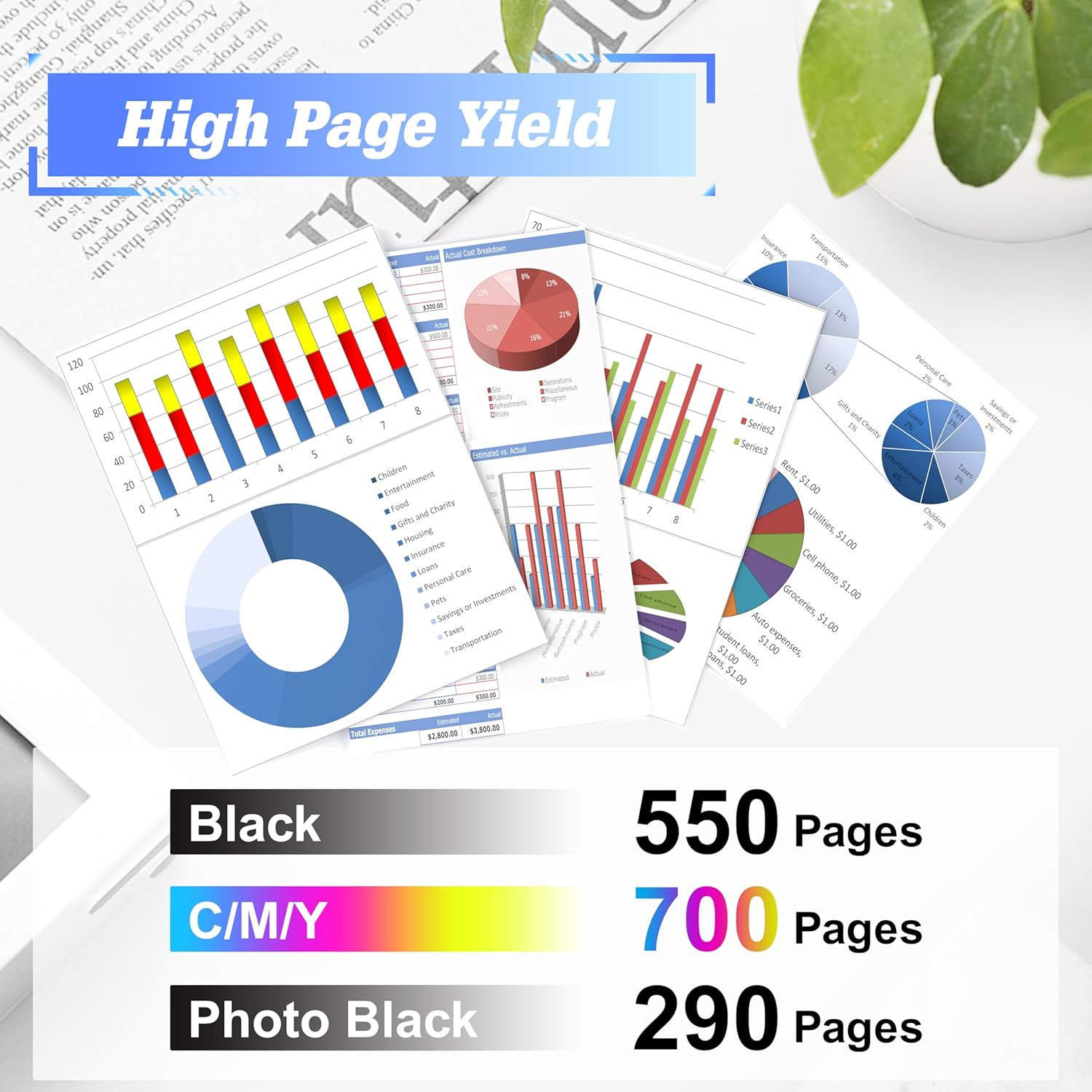 TG Imaging Compatible 564XL Ink Replacement for HP 564 XL Black Ink Cartridges for 5510 5511 5514 C310A C510 C5300 C5324 6510 Inkjet Printer (4 Pack, High Yield) image number 4