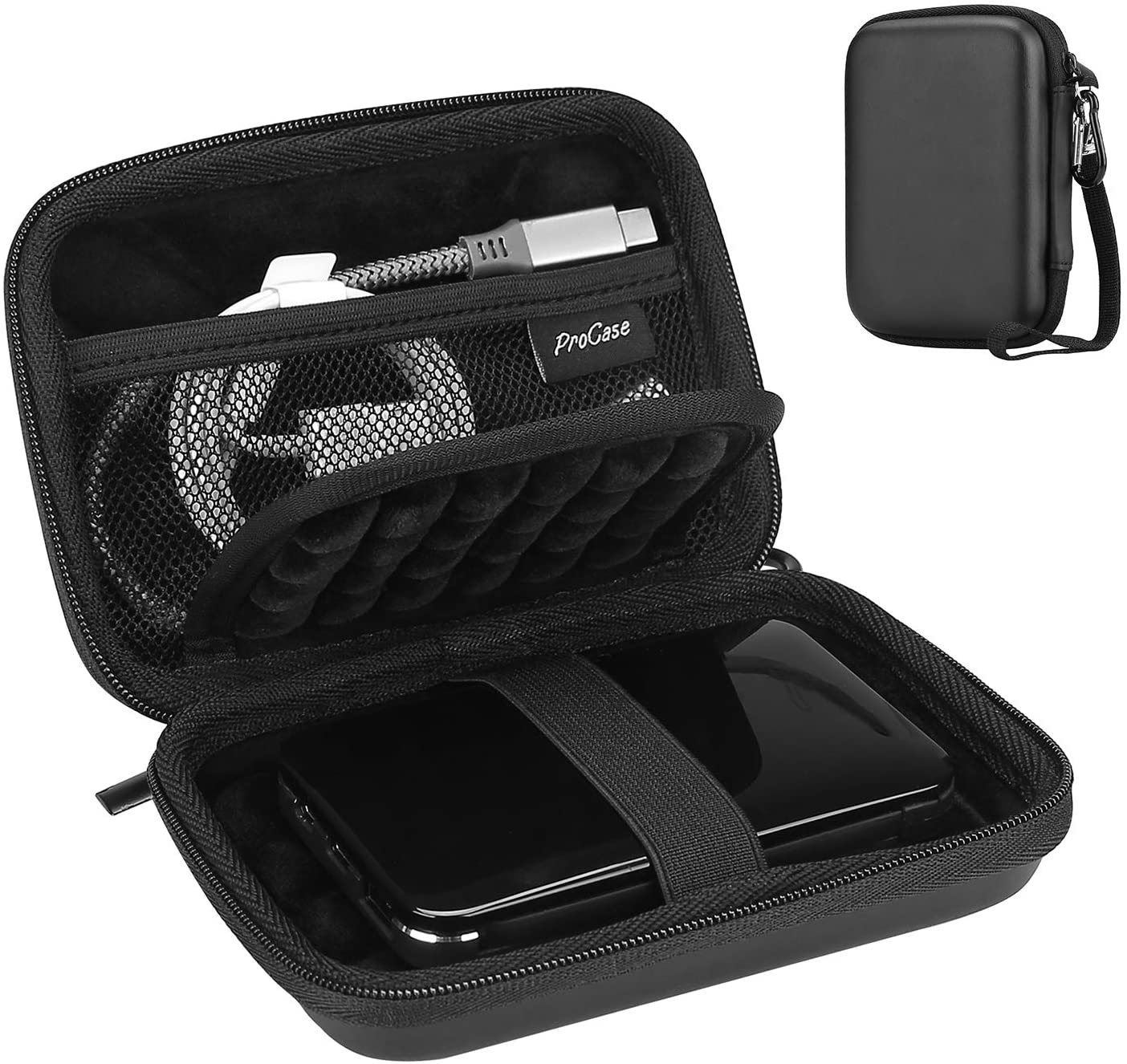 Procase Portable Hard Drive Case for Canvio Basics Western Digital WD Elements My Passport Seagate Portable Backup plus Slim 1TB 2TB 3TB 4TB USB 3.0, 2.5&rdquo; Portable External Hard Drive Case -Red