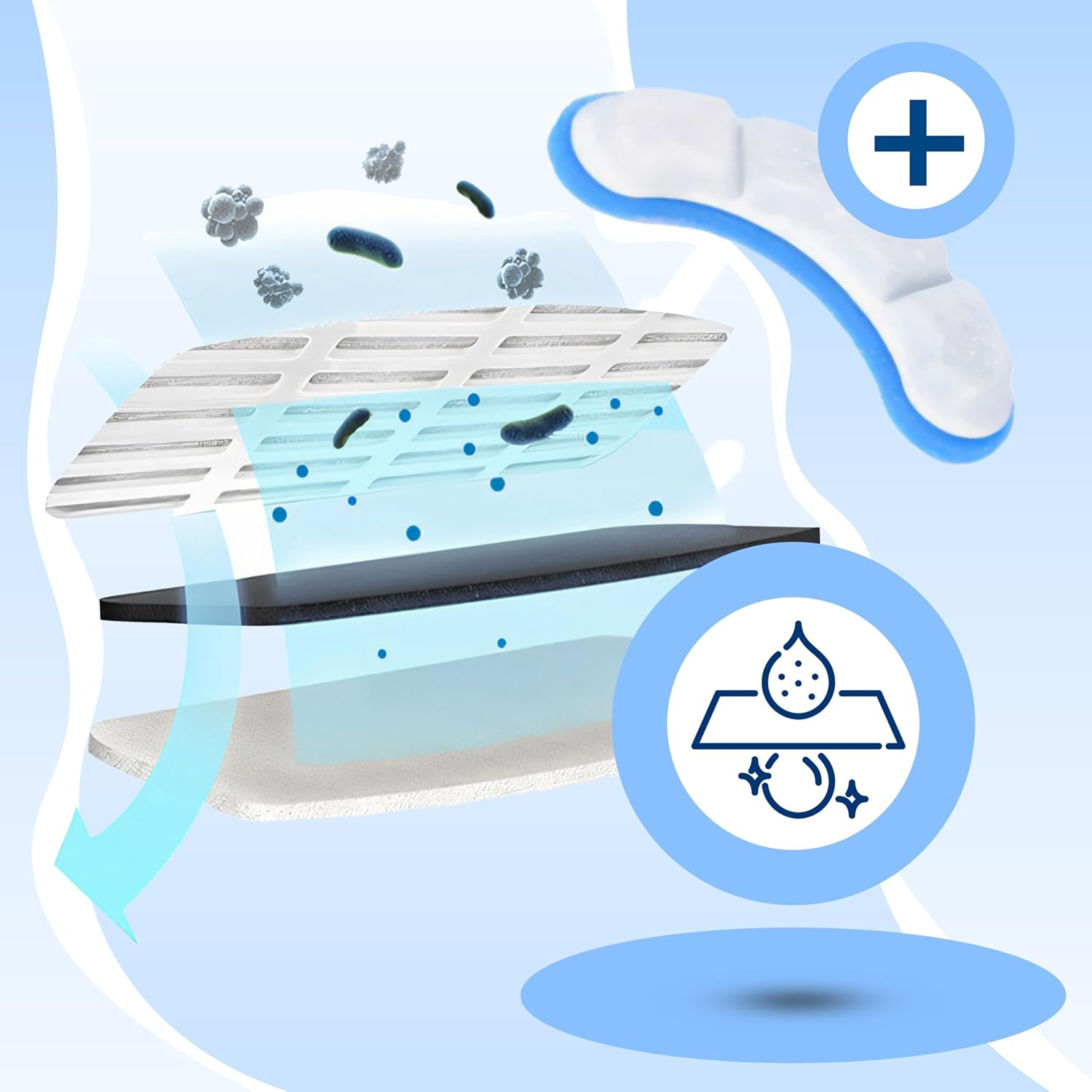 Retoo Cat Fountain Drinking Fountain 2.5 L Cat Drinking Fountain Water Fountain for Cats Dogs Automatic Pet Fountain Water Tank for Indoor Quiet Pump Water Filter 16.5 X 16.5 X 15.5 Cm image number 5