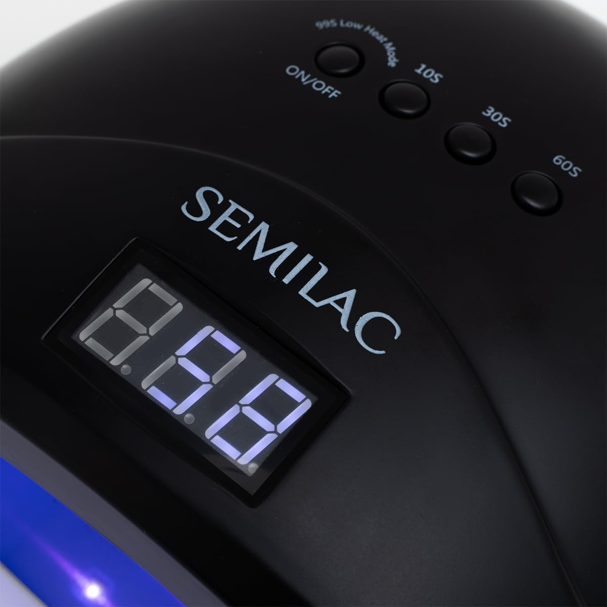 Semilac UV LED Lamp 24W/48W All Black - Nail Lamp with Dual LED, Timer, Motion Sensor & Low Heat Mode image number 5