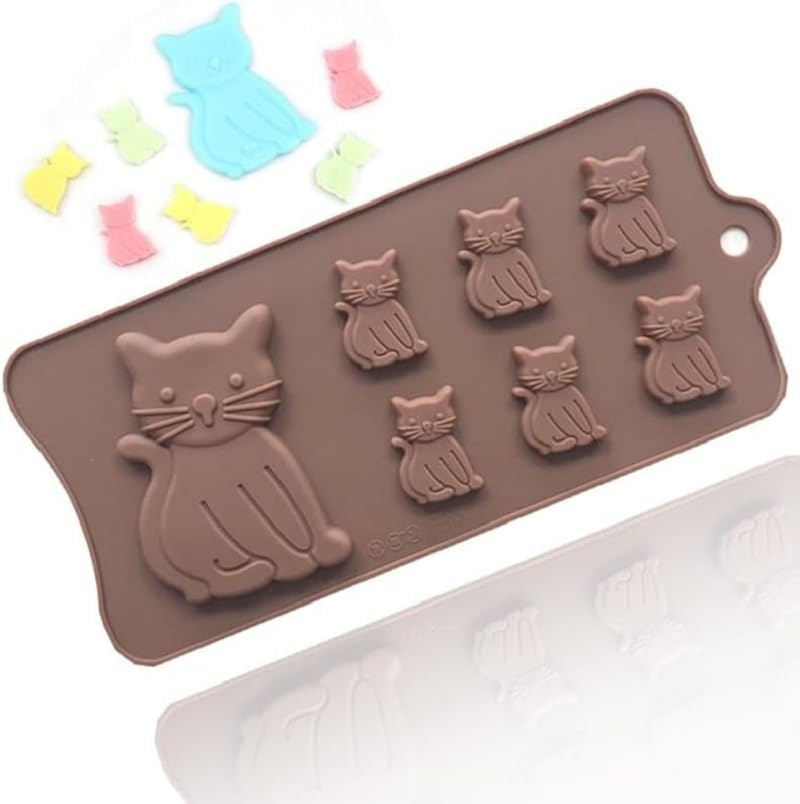 Cat Cake Mold Silicone 3D Kitten Biscuits Fondant Handmade Bakeware Tools Clay Chocolate Candy Mould image number 5