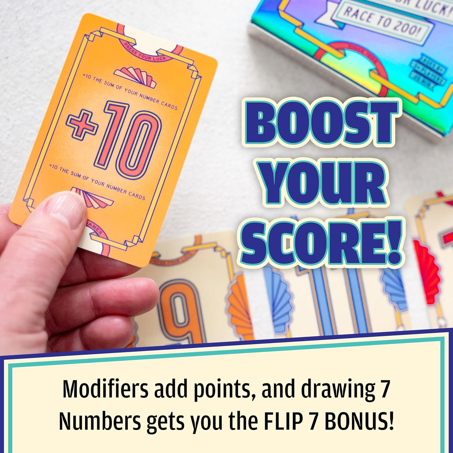 The OP | Flip 7 | the Ultimate Blend of Press Your Luck and Strategy, Fast-Paced Addictive Card Game, Quick to Learn and Easy to Teach, 3+ Players, Ages 8 & Up, 20 Minplay Time image number 1
