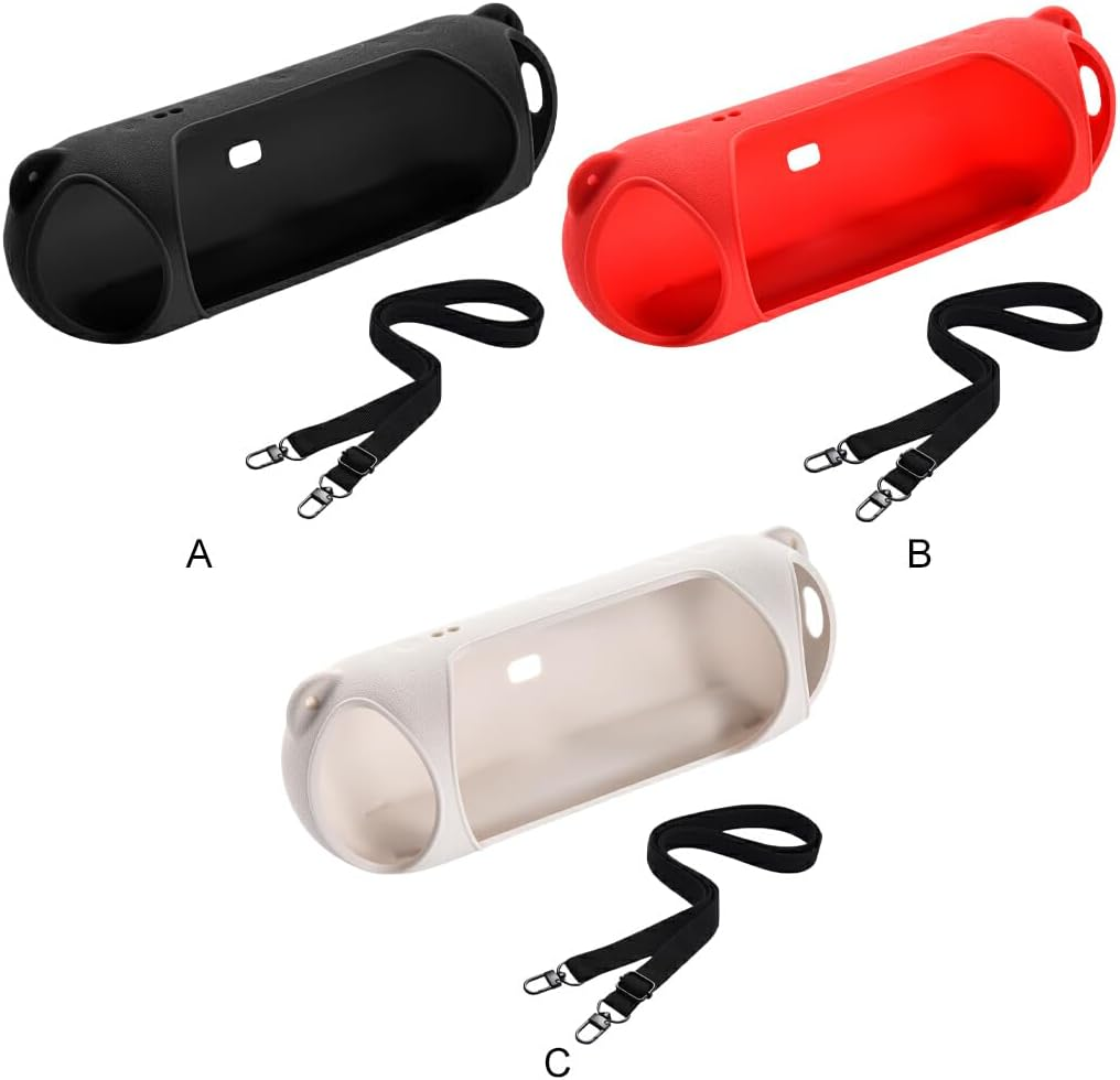 SUIOPPYUW Portable Case B Pill 2024 Speaker Case Soft with EATS Scratch-Proof Silicone Case B 2024 Shock-Proof Speaker Case, Black image number 5