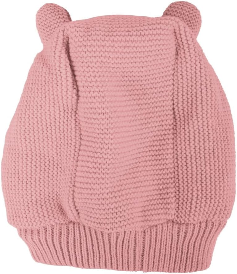 YAMEE Dog Winter Hats - Large & Small Dog Ear Muffs, Knitted Hat for Outdoor Walking, Noise Protection (Small, Pink) image number 4