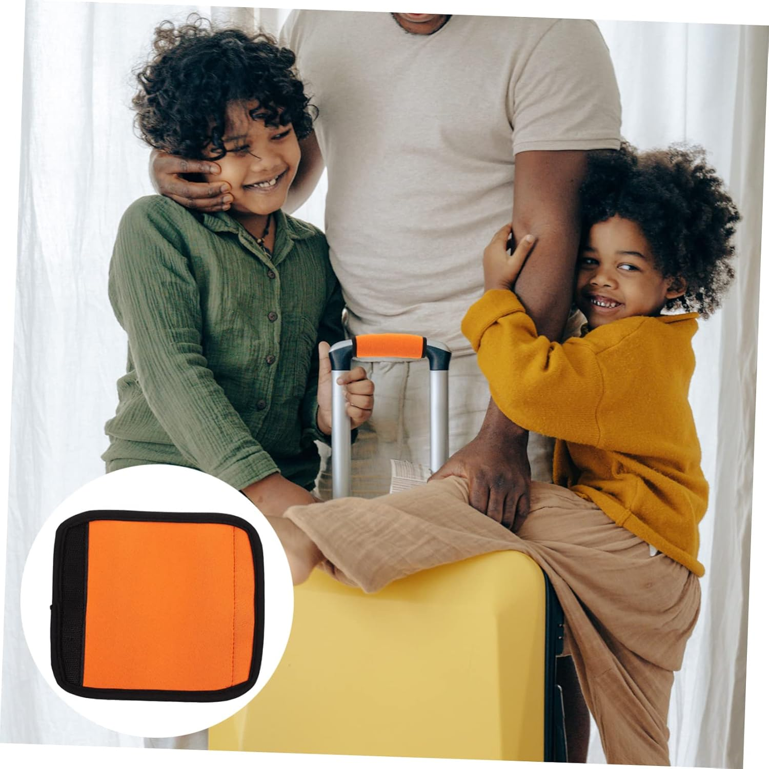 TOGEVAL Suitcase Handle Wraps Luggage Handle Covers Hand Protectors Decorative Saddles for Luggage