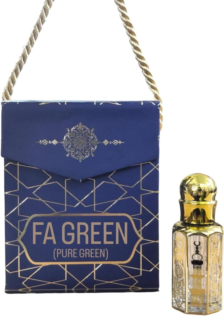 SH FA GREEN ATTAR 12ML Suitable for Daily Uses, Occasions & Parties Long Lasting Fragrance Roll on Perfume Oil Leak Proof Available in Travel Size for Unisex with Elegant Bag. image number 5