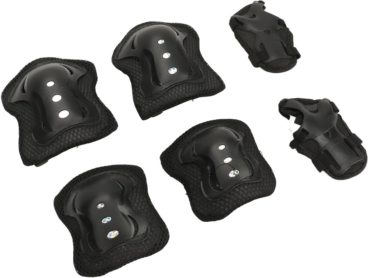 Children'S Protective Gear, Soft Sponge 6 Piece Skating Knee Elbow Pads for Kids, Multifunctional for Scooter Riding