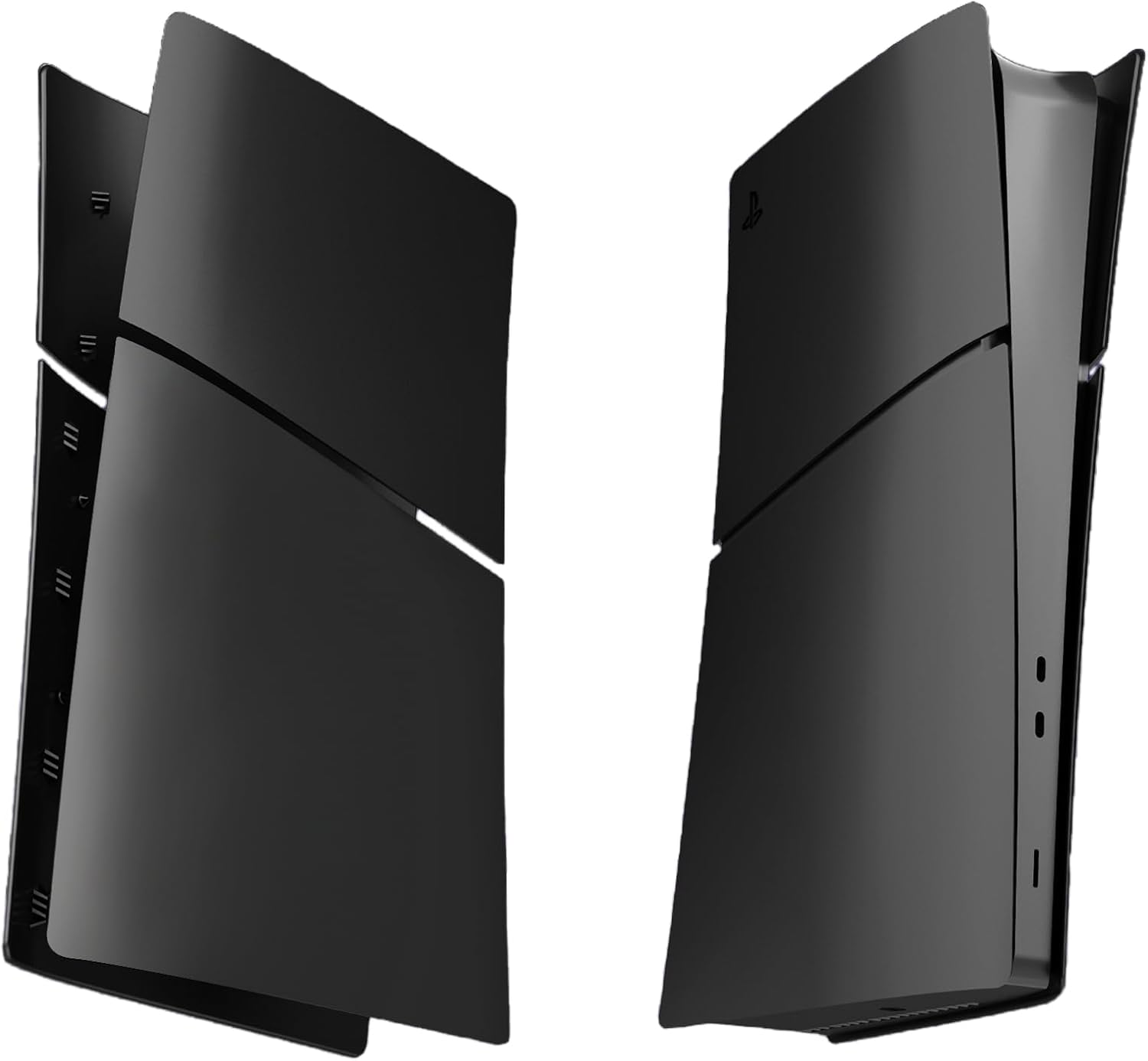 Slim Digital Edition Cover Plates for New PS5 Slim Console, Shell Panels Compatible with New Playstation 5 Slim Accessories Protective Replacement Faceplate (Black) image number 3