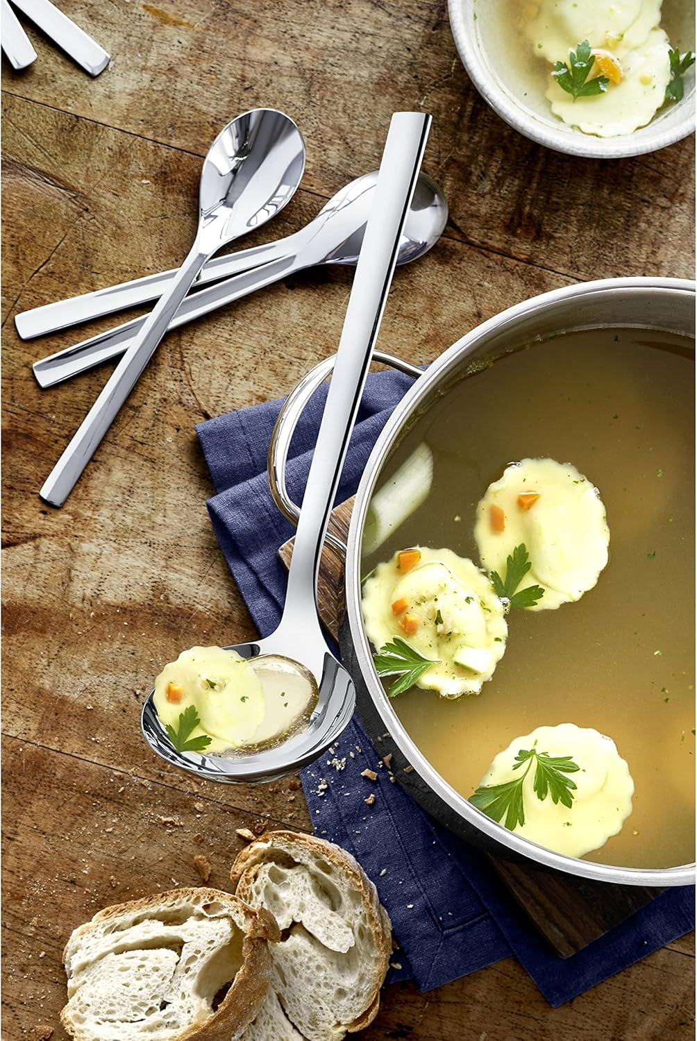 WMF Soup Ladle Nuova Cromargan Stainless Steel 18/10 Polished image number 3