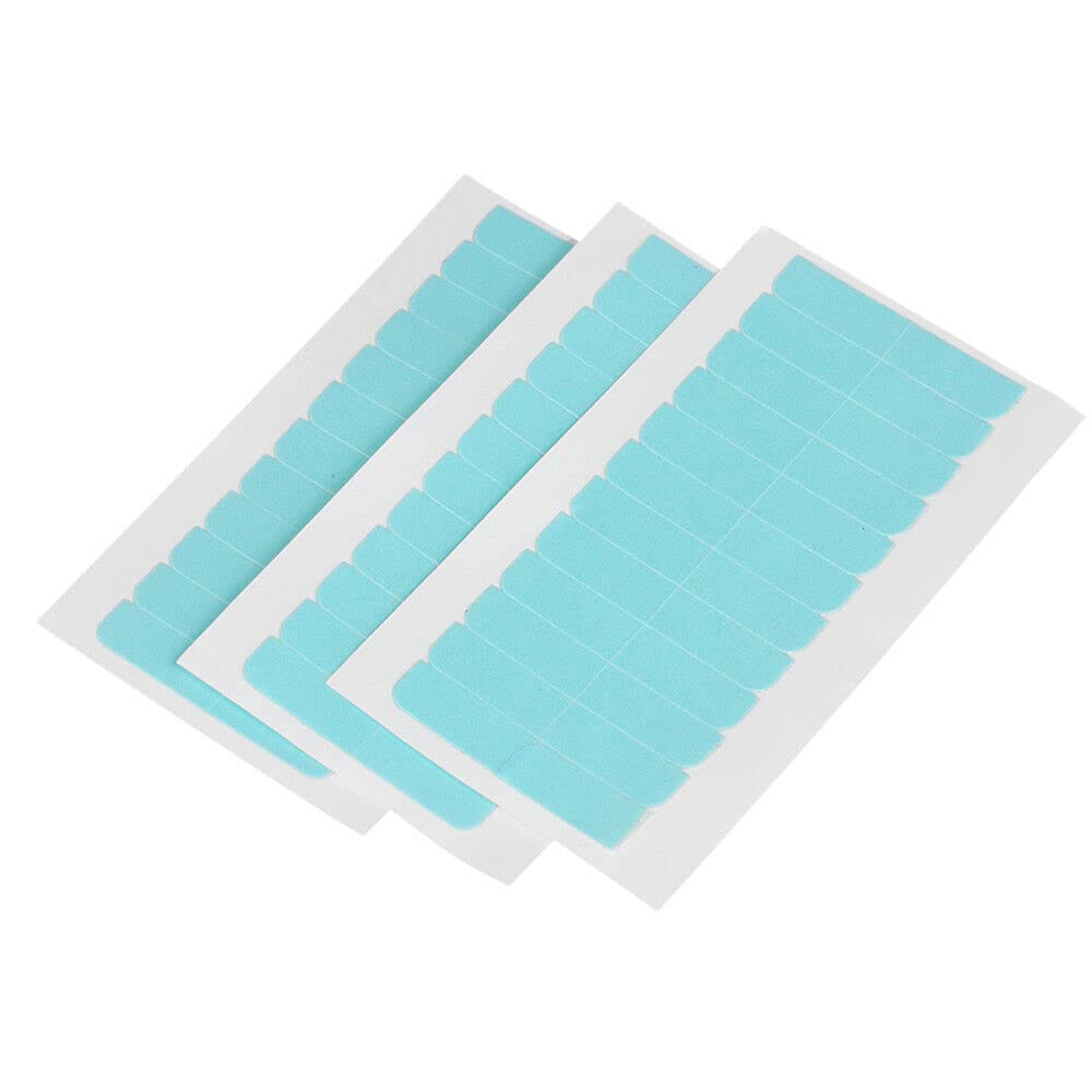 Pre Cut Double Side Super Blue Tapes for Hair Extension Waterproof Adhesiv 180Pc image number 2