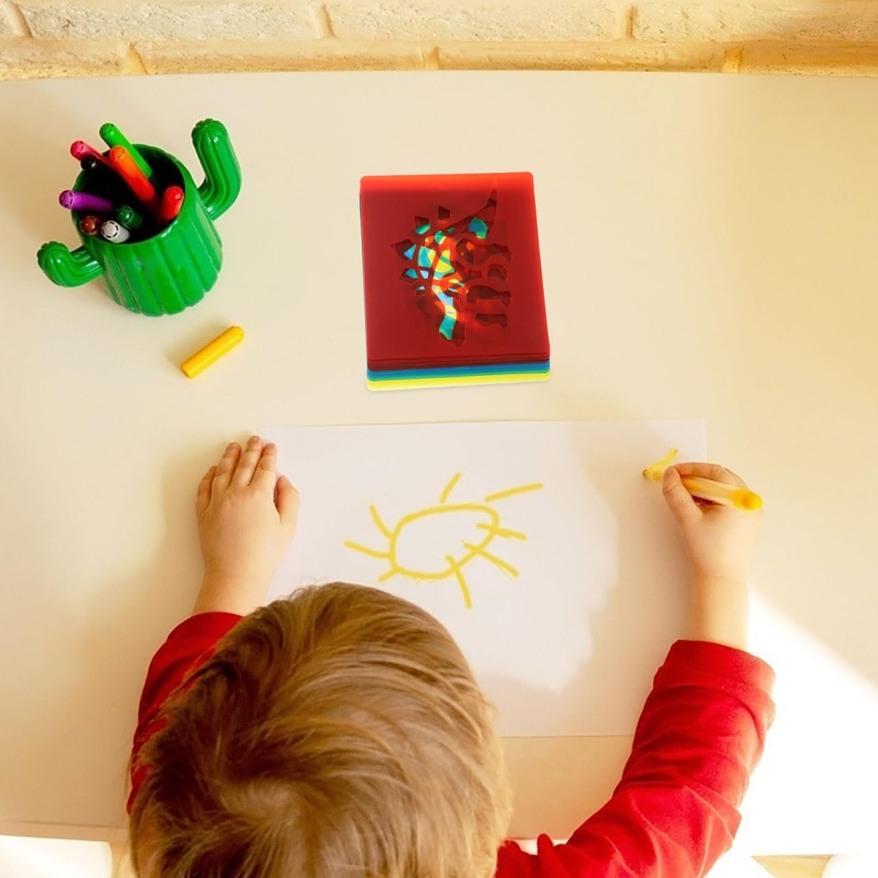 SHINEOFI 12Pcs Reusable Animal Stencils for Boy Girl Plastic Drawing Templates for Craft Projects Washable Art Supplies for Early Education and Creativity image number 2