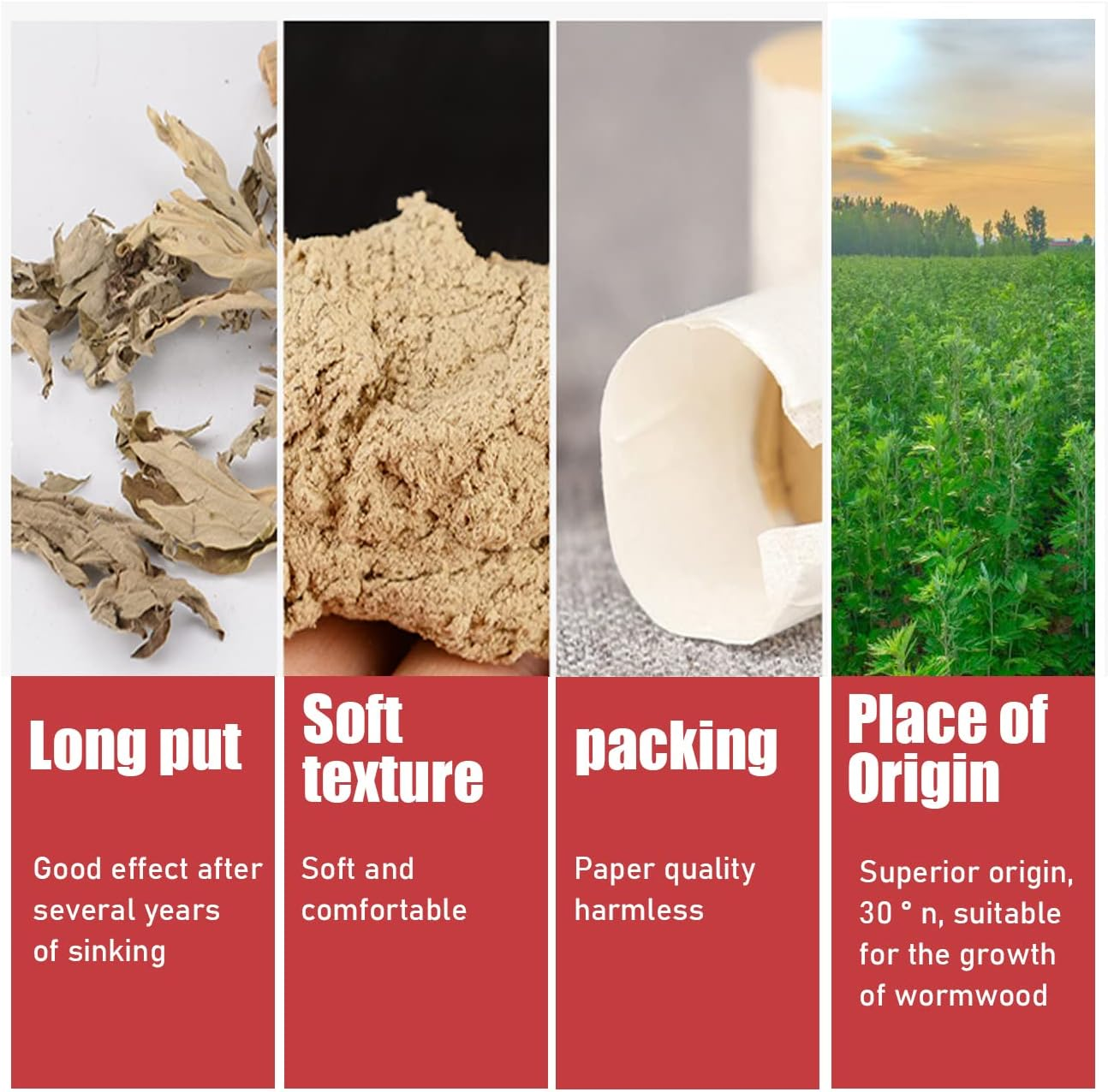 Pure Moxa Stick Wormwood Handmade Moxibustion Sticks Mugwort Blunt Rollers Accessories for Neck Waist Knee Back Acupoint Care, 艾草 艾条 艾灸条 (10) image number 6