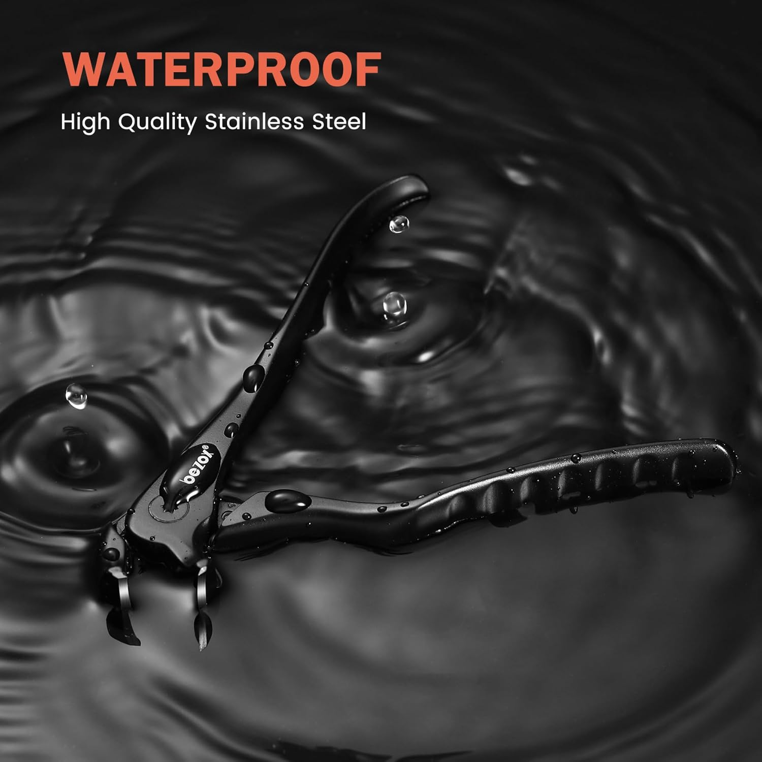 BEZOX Toenail Clippers for Seniors &ndash; Upgraded Long Handled Curved Head Toe Nail Clippers for Thick Nails for Elderly - Black image number 6