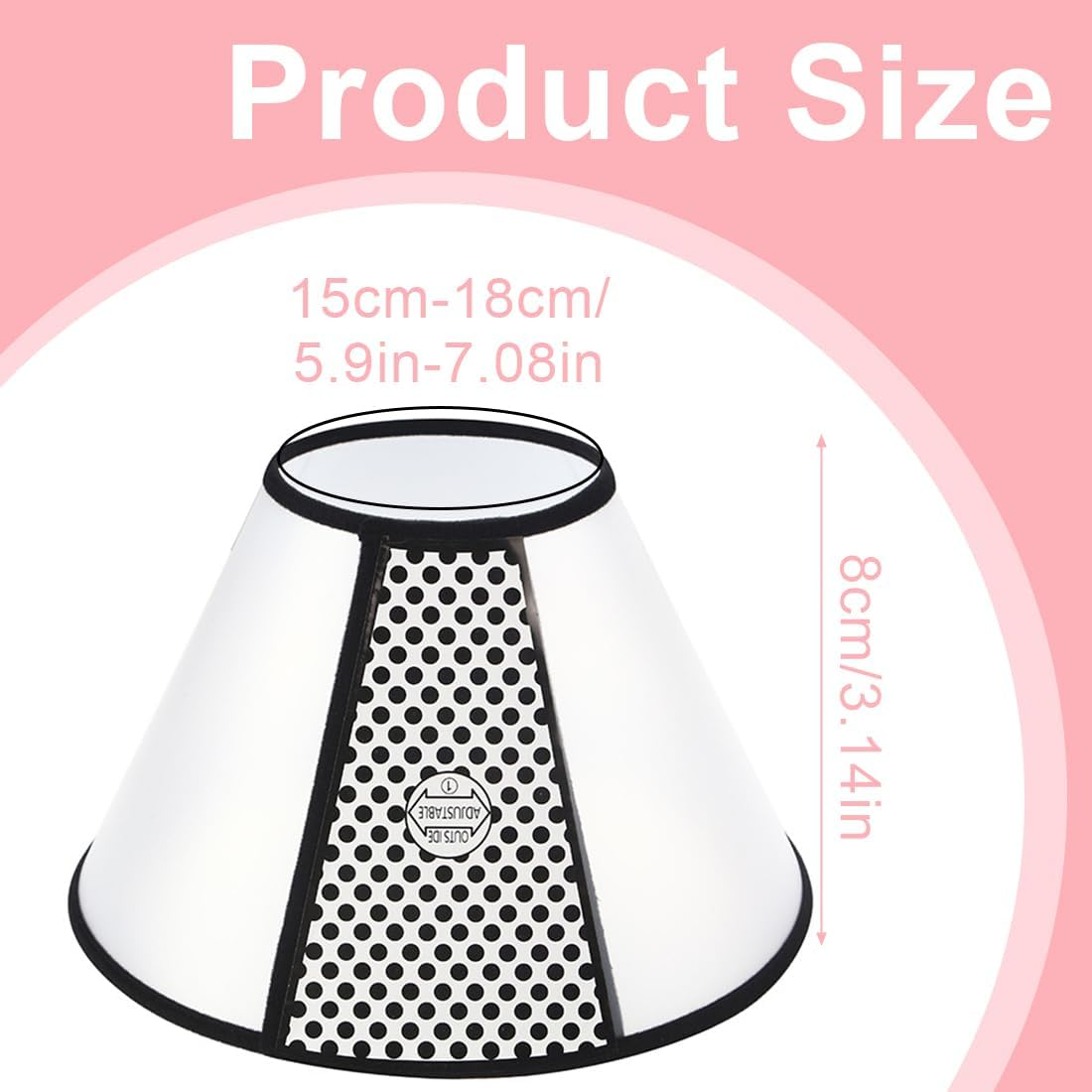 VAEIORP 1 Collar for Pets Plastic Elizabethan Plastic Elizabethan Collar Soft Cat Protective Collar Lightweight Elizabethan Collar for Kittens Puppies XS 15-18 Cm