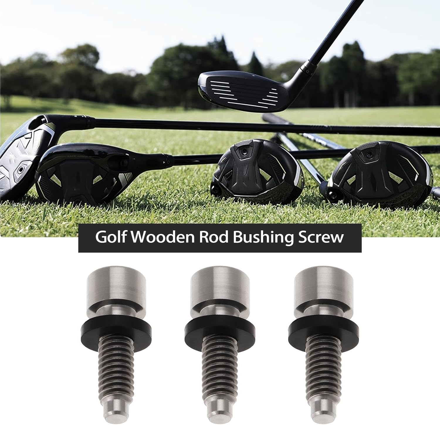 OTOTEC 3Pcs Golf Driver Screw Bolt Compatible with Taylormade M3 M4 M5 M6 SIM SIM 2 Compatible with Stealth 2 Qi10 Fairway Wood Hybrid Shaft Adapter Sleeve image number 5