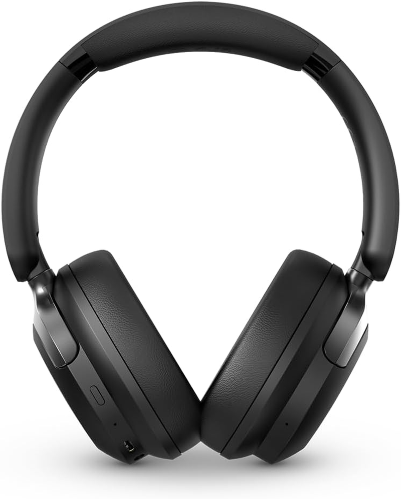 SPC Heron 2 Pro - Wireless Bluetooth Headphones | ECO | 75 Hour Battery | Noise Cancelling | Two Simultaneous Connections | Gaming Mode | Adjustable and Foldable, Black, Recycled Plastic image number 1