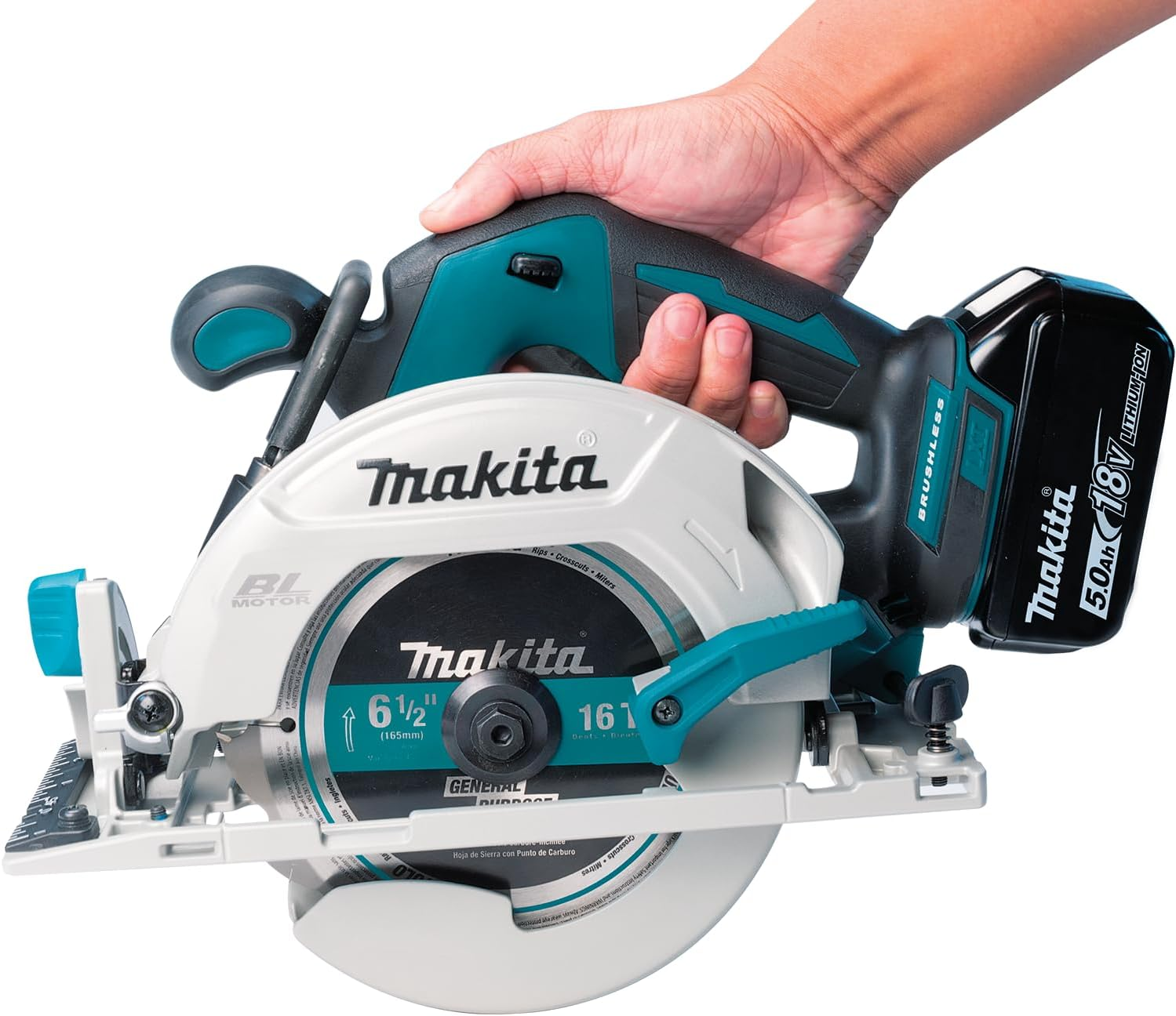 Makita DHS680Z Mobile Circular Saw 18V Brushless 165Mm, Tool Skin Only, Battery and Charger Are Not Included. image number 6