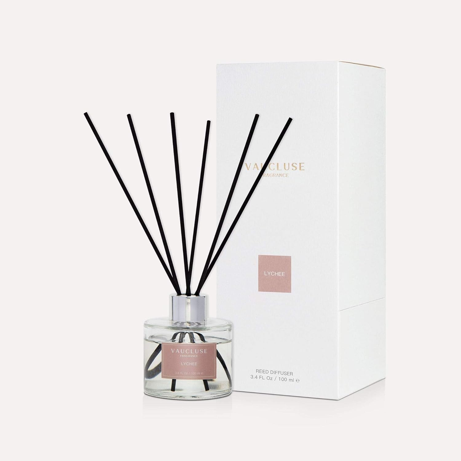VAUCLUSE Lychee Scented Reed Diffuser 100Ml: Long-Lasting Fruity Floral Aroma, Reeds, Uplifts Mood, Perfect Home & Office Fragrance. Ideal Gift Choice. image number 6