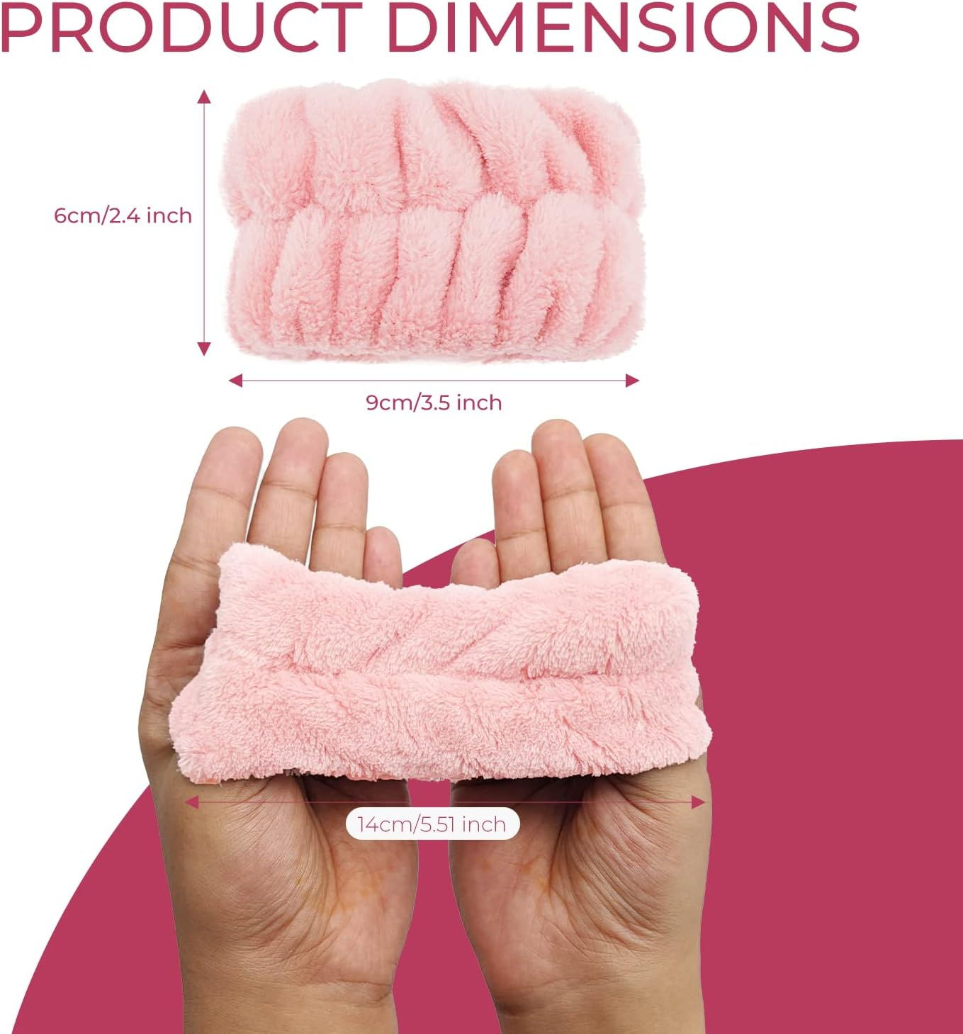 8 Pcs Wrist Towels for Washing Face, Absorbent Microfiber Wrist Wash Towel Band, Face Washing Wristbands, Sweatband for Girls and Women Prevent Water from Spilling down Your Arms image number 5