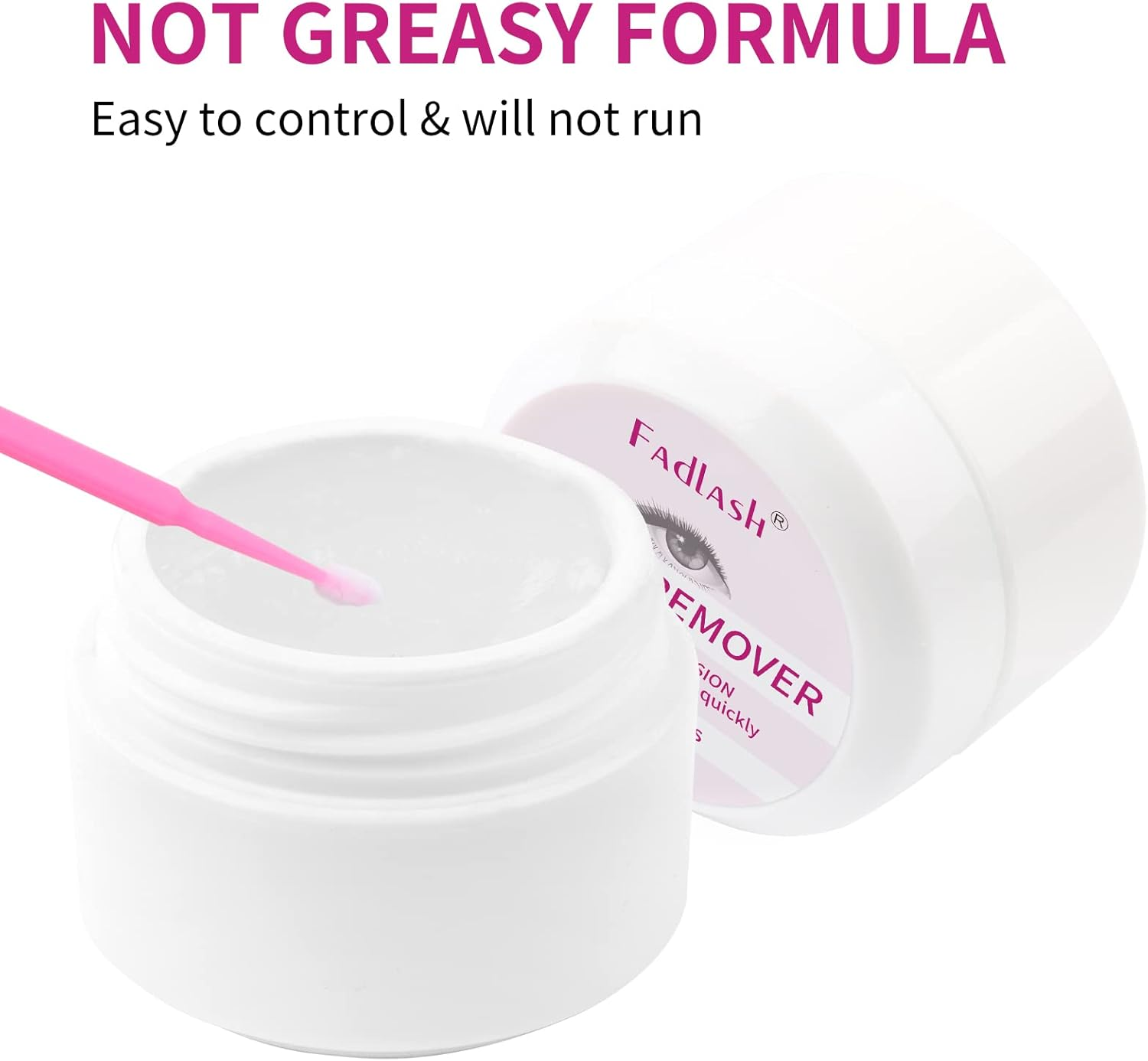 Lash Extension Remover 5G Cream Lash Remover Sensitive Skin Lash Glue Remover Quickly and Low Irritation Lash Remover Eyelash Glue Remover for Salon Lash Glue Remover by FADLASH (Tasteless) image number 2