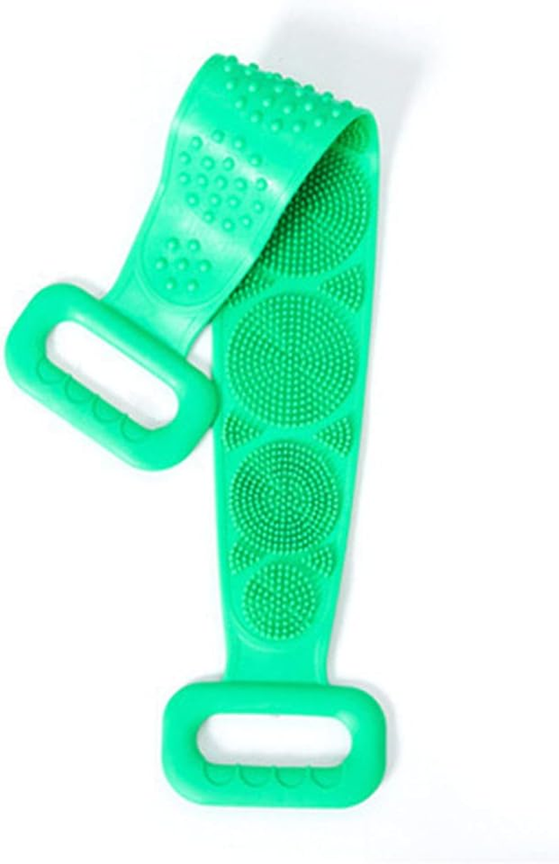 Silicone Back Scrubber for Shower, 70 Cm / 27 Inches Silicone Body Brush for Exfoliating, Shower Brush with Massage Particles for Women Men