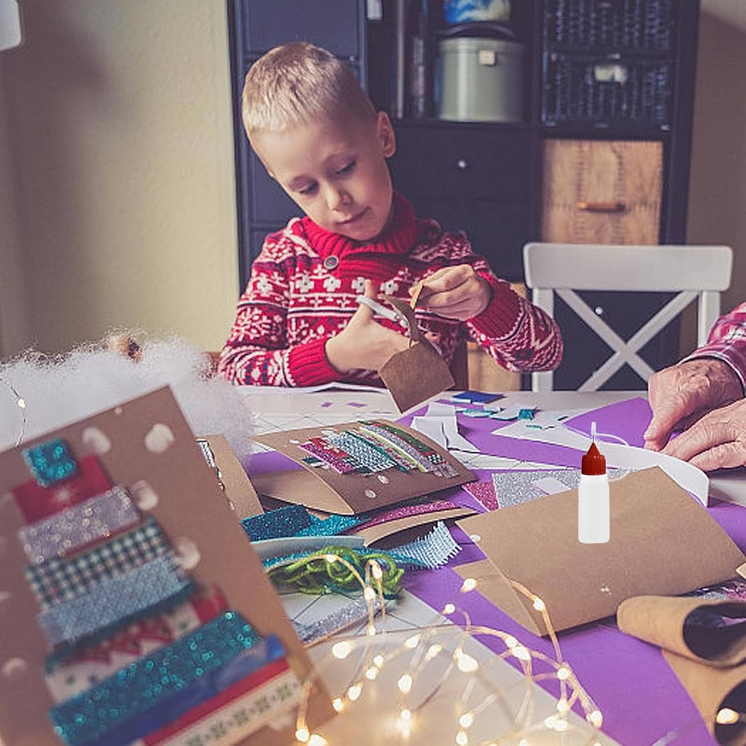 LIANRISES 8Pcs 10Ml Glue Bottle Needle Tip, Applicator Bottles with Fine Tips, Liquid Dropper Filling for DIY Craft, Oiler, Small Gluing Projects, Acrylic Painting