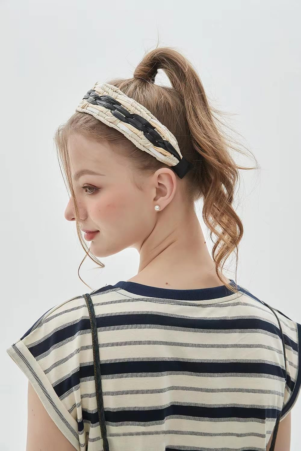 Zinzin Straw Braided Headbands for Women Trendy, Boho Wide Braided Headbands Non Slip Fashion Head Band for Women'S Hair Fashion Hair Accessories for Women Gril