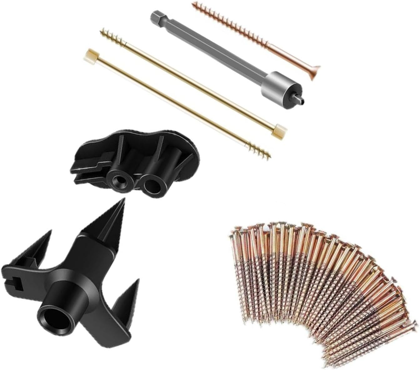 Floor Repair Kit, 5 Aid Tools 50 Notch Screws Eliminate Noise under Floors Squeaky Floor Repair Kit Scientific Design Easy to Use Wood Floor Gap Fixer for Carpets, Hardwood Floors image number 6