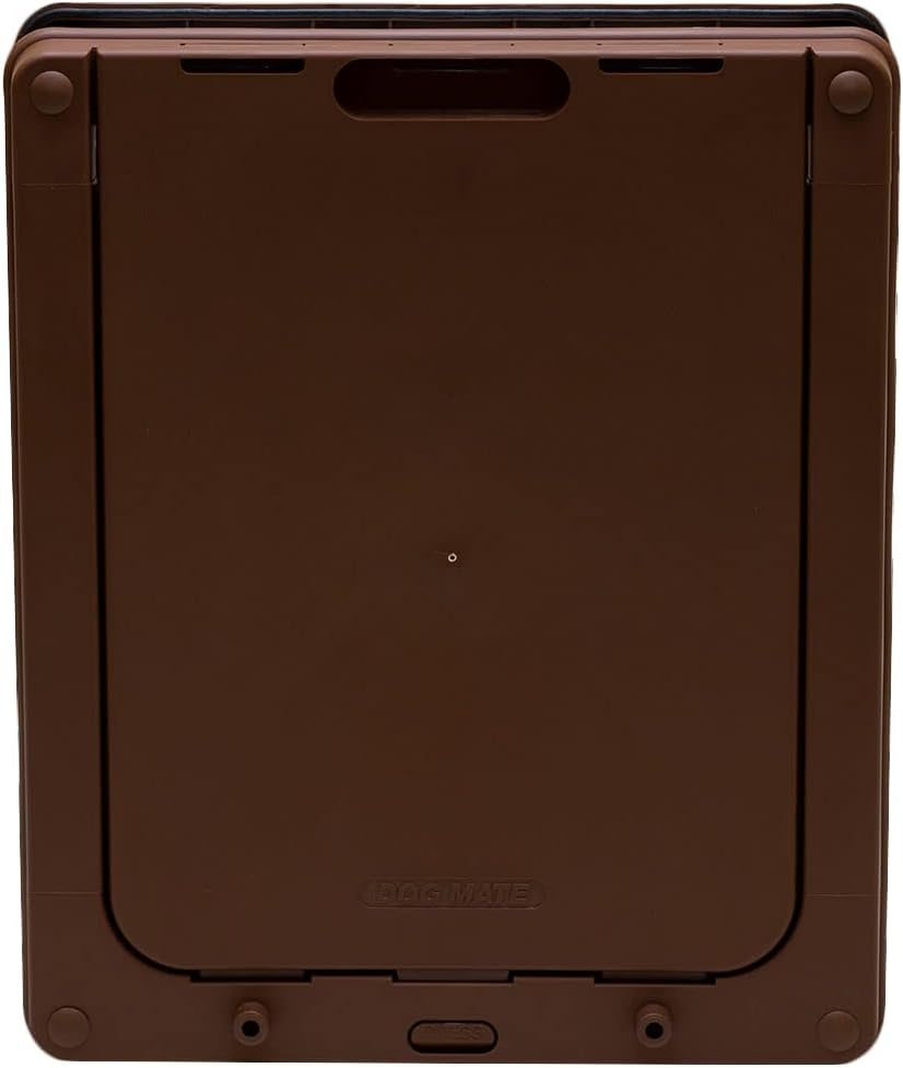 Dog Mate Lockable Medium Dog Door, Brown (215B) image number 4
