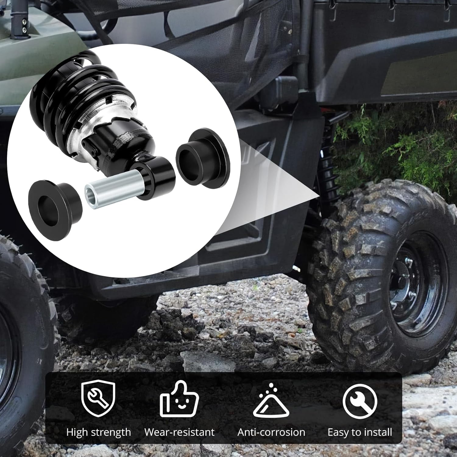 Rear Shock Strut Absorber for Polaris Sportsman 500 1996-2004 Sportsman 335 400 450 600 700 800 Diesel 455 Worker 335 500 1998-2006 Xplorer 500 1997 7041959 7041454 7041770 image number 2