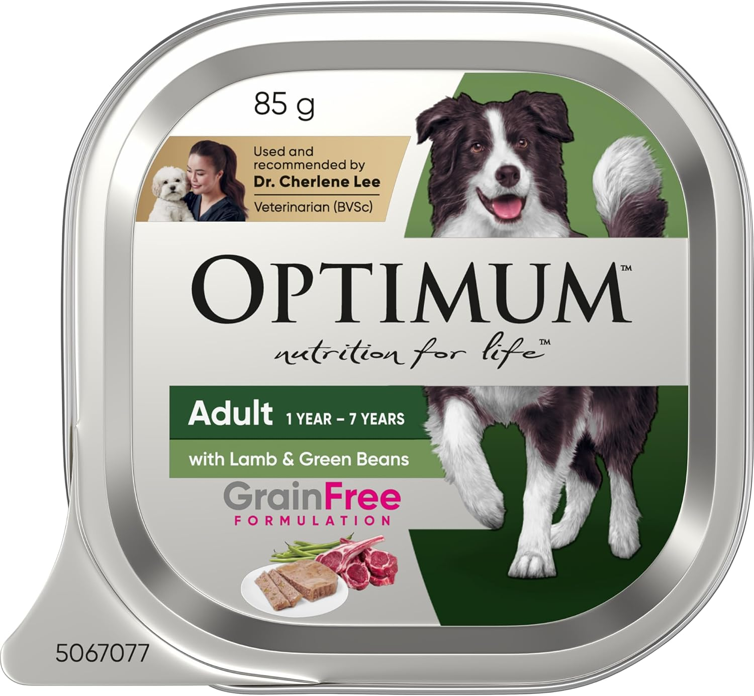 OPTIMUM Adult Wet Dog Food with Lamb & Green Beans 85G Tray, 14 Pack image number 4