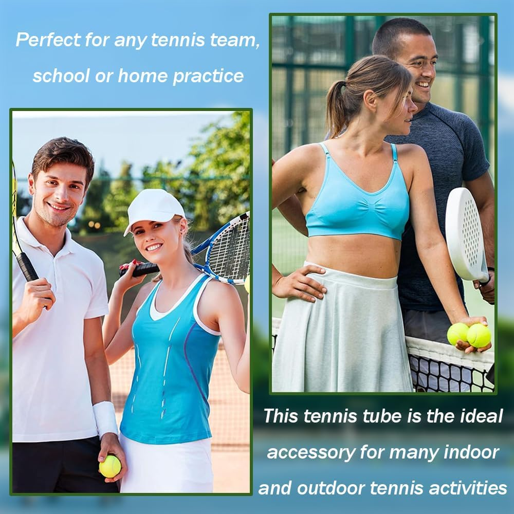 SHENMAIDAY 2 Pcs Pickleball & Tennis Pickup Tube - Tennis Ball Pick up Tube with Shoulder Strap Lightweight Ball Collector Tennis Ball Holder Perfect for Any Level Tennis Player (15 Balls) image number 5